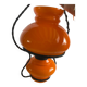 Pendant chandelier, vintage, opaline, Orange, 1970s