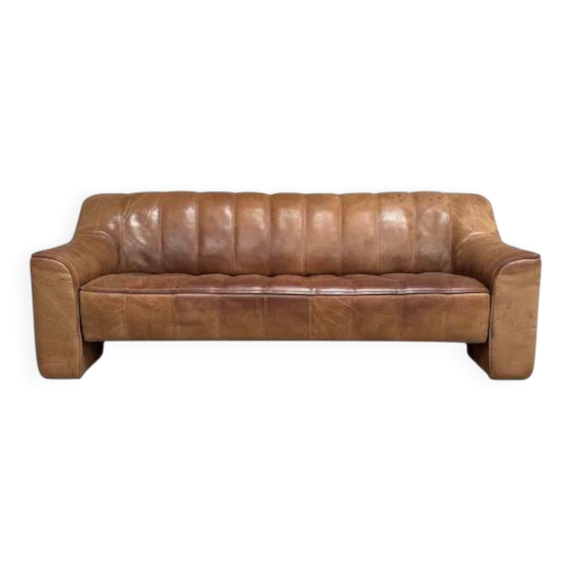 Vintage De Sede DS44 3 seat sofa, 1970s