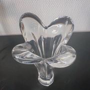 Vase  corolle soliflore en cristal France 1960