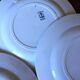 A set of 5 flat plates Chardon Bleu Terre de Fer Clairefontaine Righi
