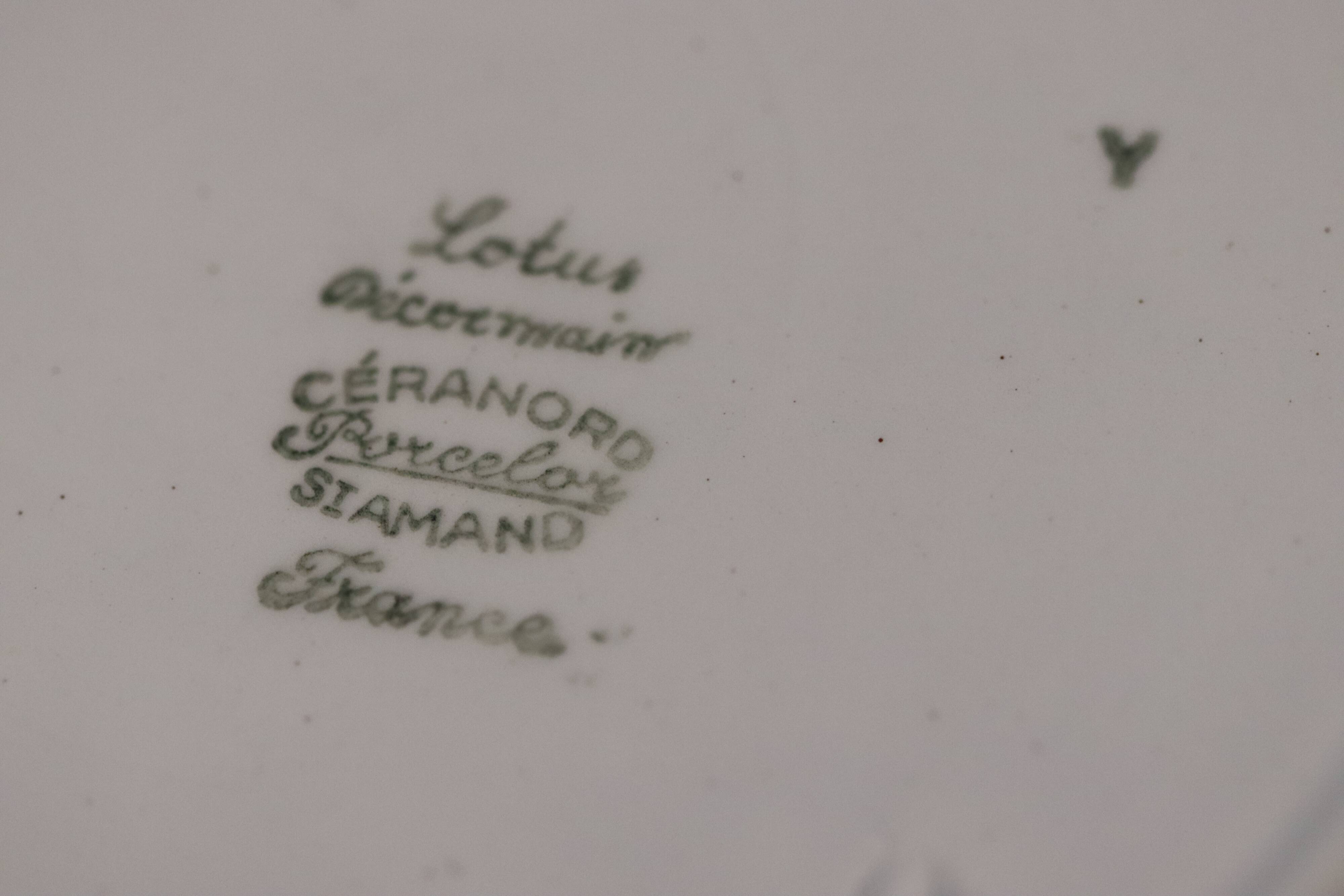 Plates Digoin Sarreguemines, St Amand and Moulin des loups