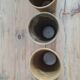 Set of 5 cups in Digoin sandstone