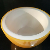 Vintage ice bucket 70's yellow apple