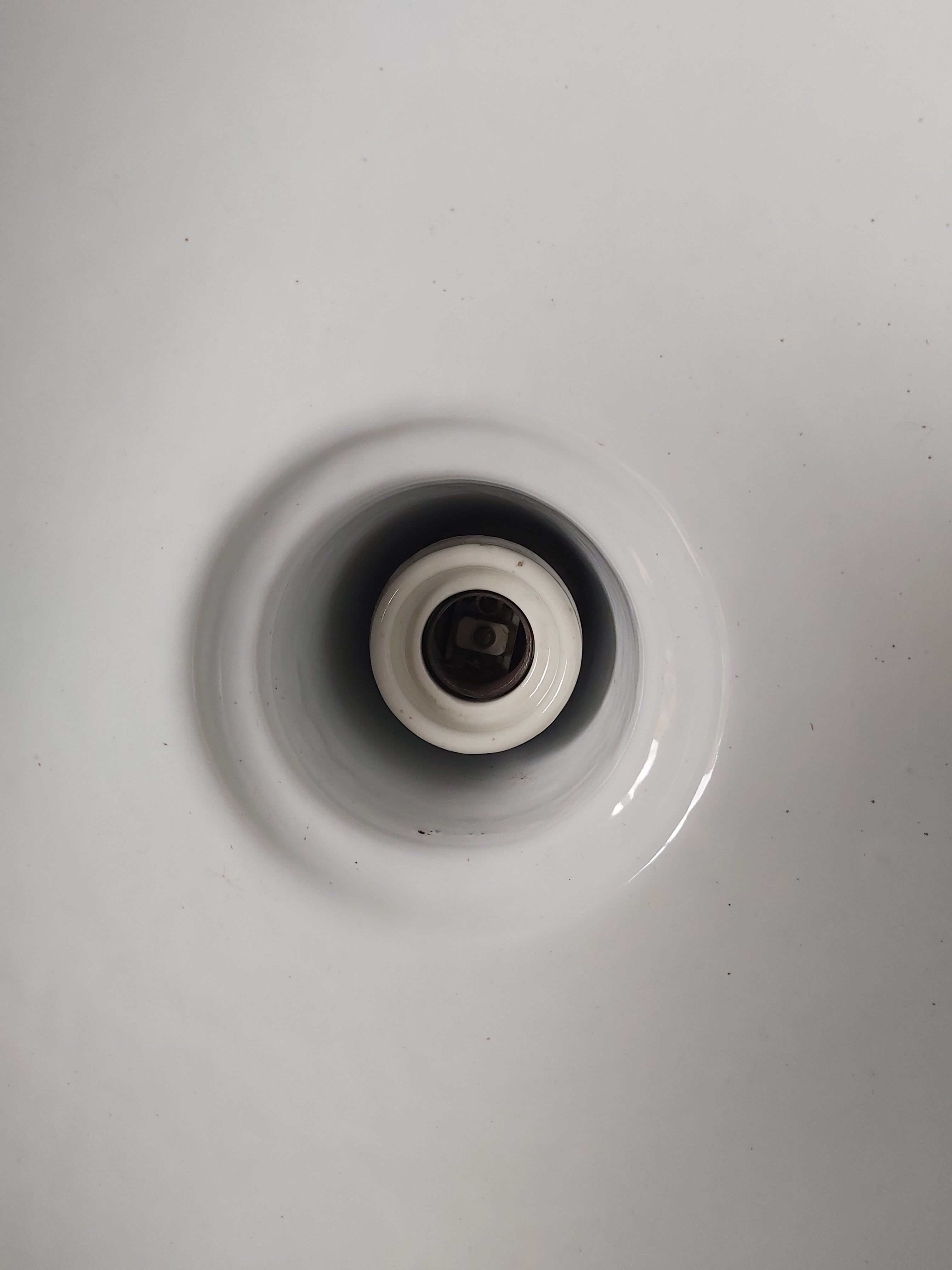 Industrial suspension in gray enamelled sheet, 60s