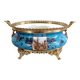 Planter in glazed porcelain and gilded bronze late nineteenth