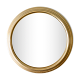 Mirror top in gilded aluminum, diameter 29 cm