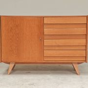 Buffet U 458 chêne clair Jiri Jiroutek pour Interier Praha 1960