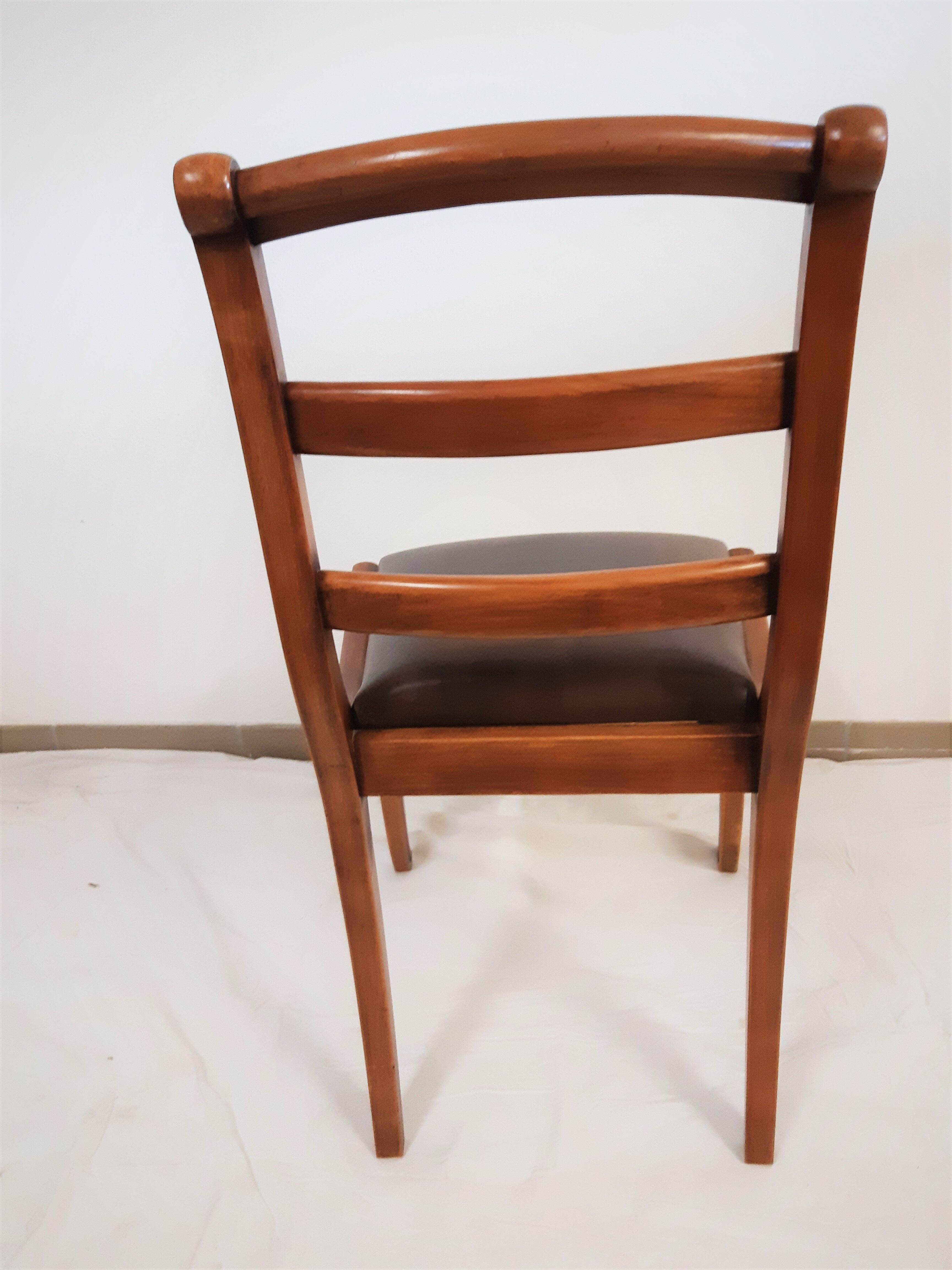 Set of 6 restored Restoration style chairs