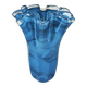1970s Exquisite "Fazzoletto" Murano Glass Vase by Dogi. Made in Italy