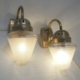 Pair of art deco wall lights