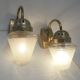 Pair of art deco wall lights