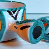 Ceramic fondue pot