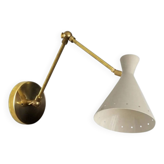 Articulated Italian wall lamp, 1950s design