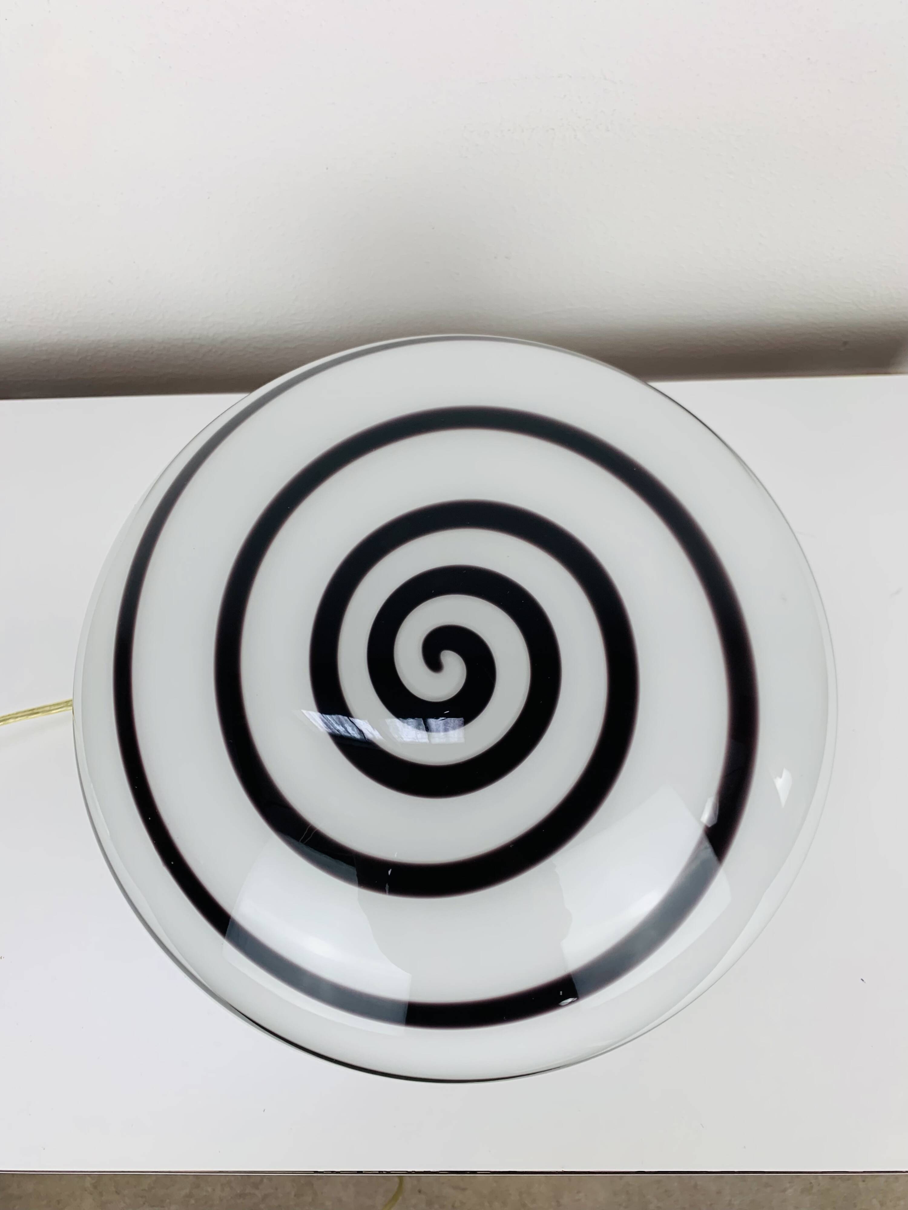 Zebra glass ball lamp by Eglo, 90s, vintage