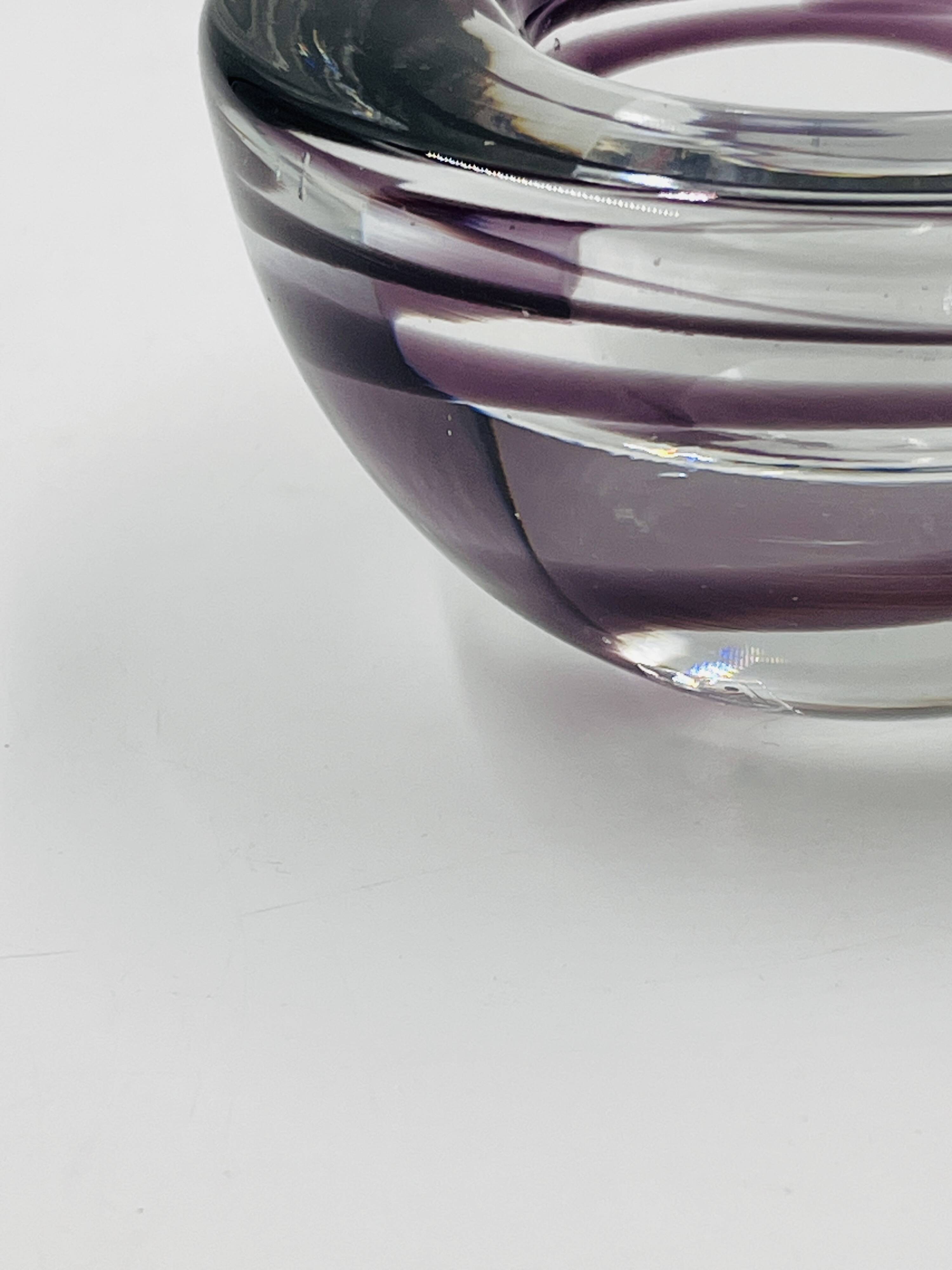 Set of two Kosta boda candlesticks by Anna Ehrner