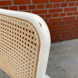 Cesca Chair model with armrest in white