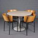 Tulip dining table with Botticino marble by Eero Saarinen for Knoll International