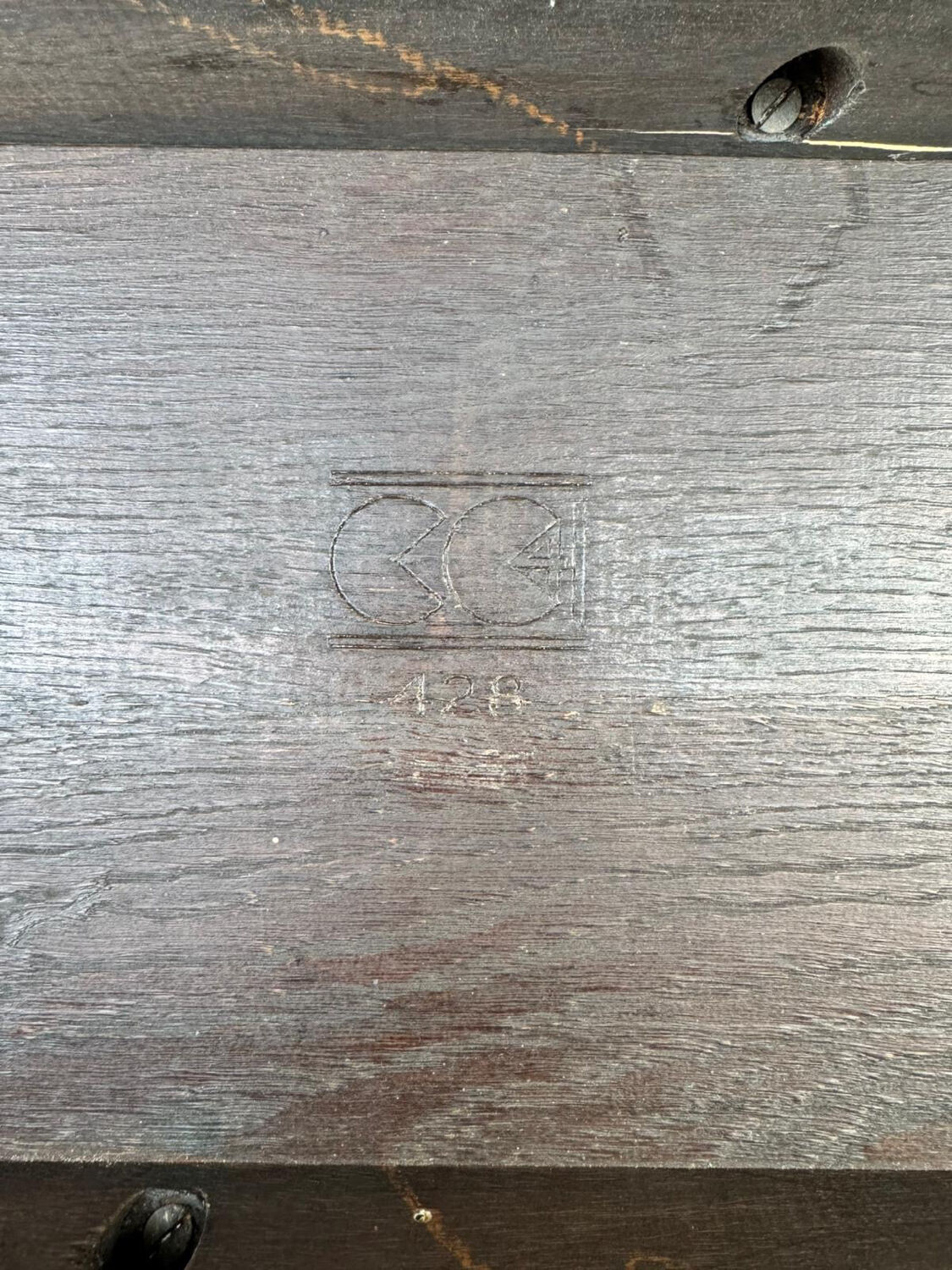 CC41 stamped steering wheel table – English furniture from the Second World War