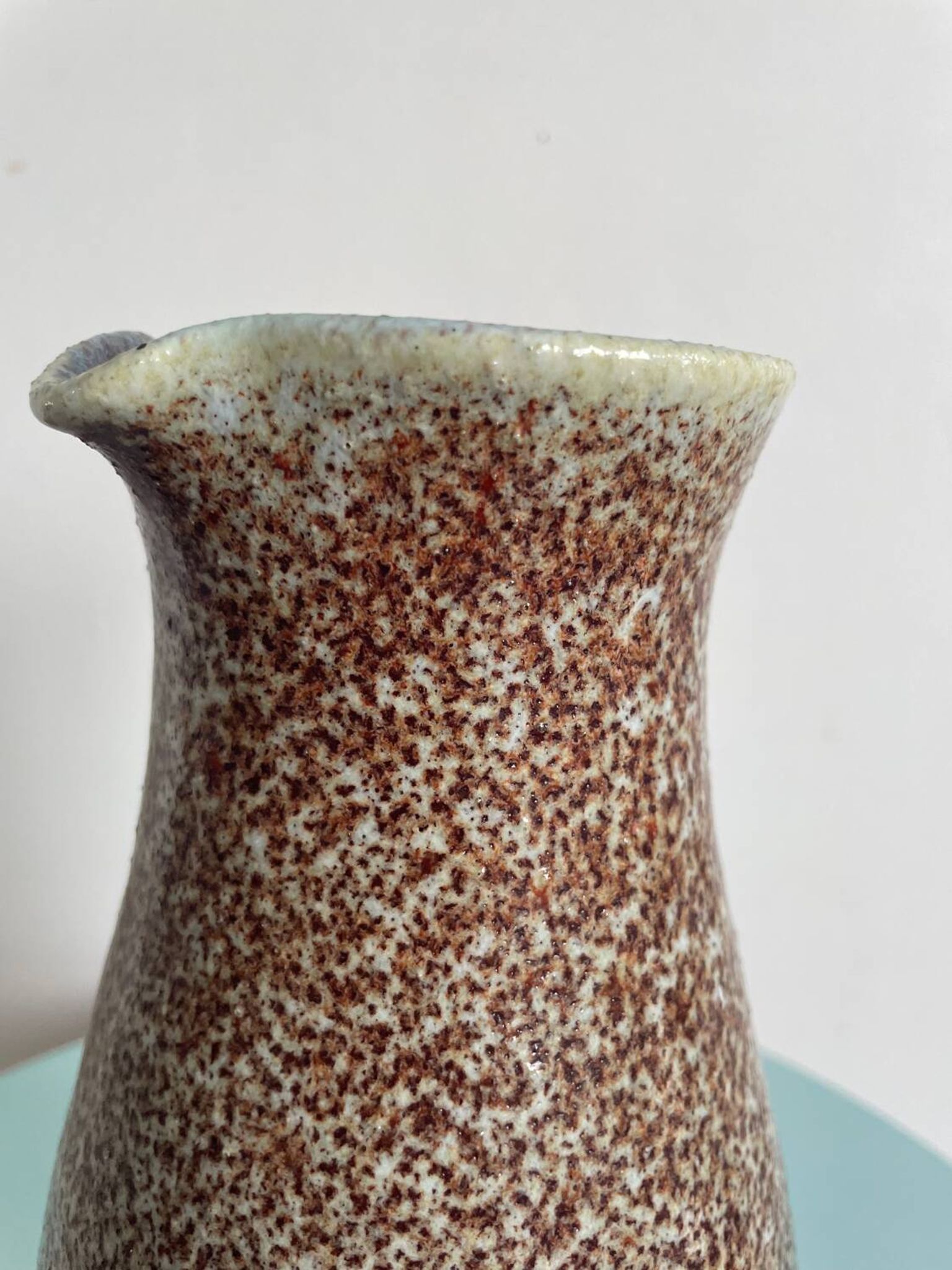 Glazed ceramic pitcher signed Accolay – 1950s