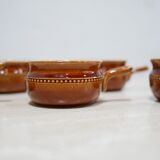 Series of 6 vintage Scandinavian ceramic cups by Höganäs Keramik