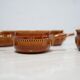 Series of 6 vintage Scandinavian ceramic cups by Höganäs Keramik