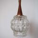 Suspension en verre et bois