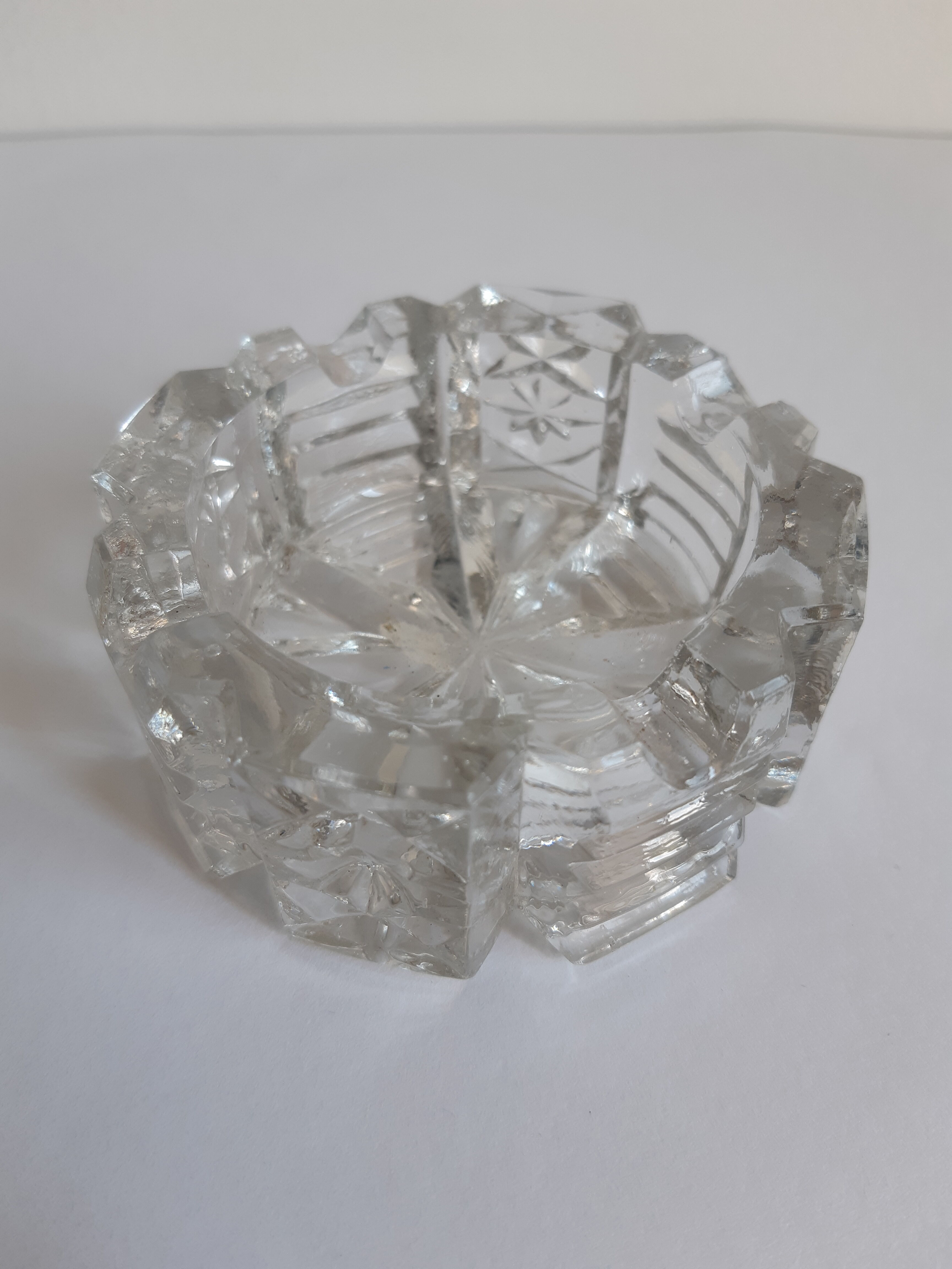 Vintage crystal ashtray