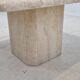 Table basse italienne en travertin, années 1980
