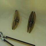 Veca wall light and vintage towel holder year 1970