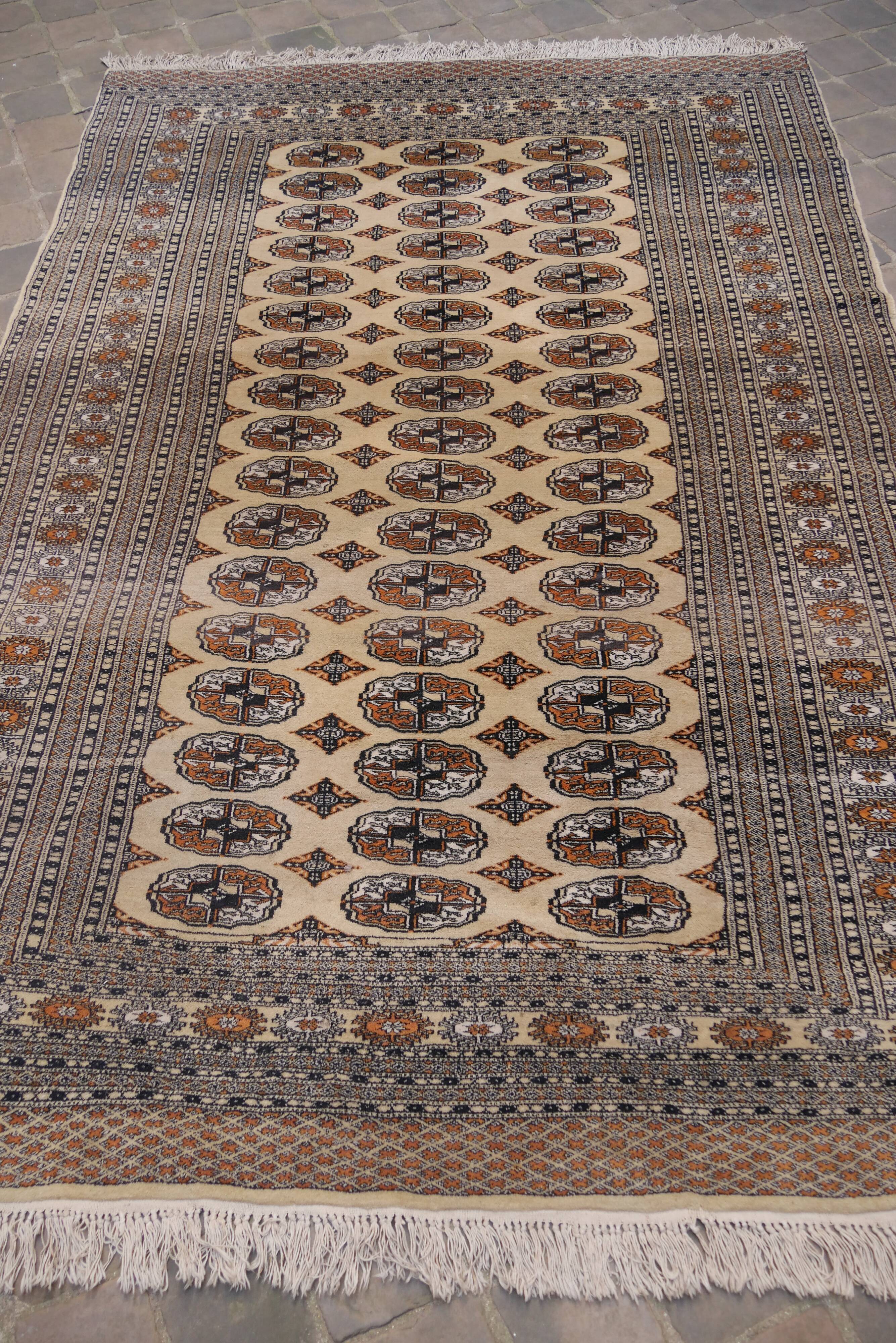 Handmade Oriental Carpet Bukhara Pakistan