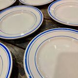Lot 7 plates Mill of Wolves - Blue Edising Hamage