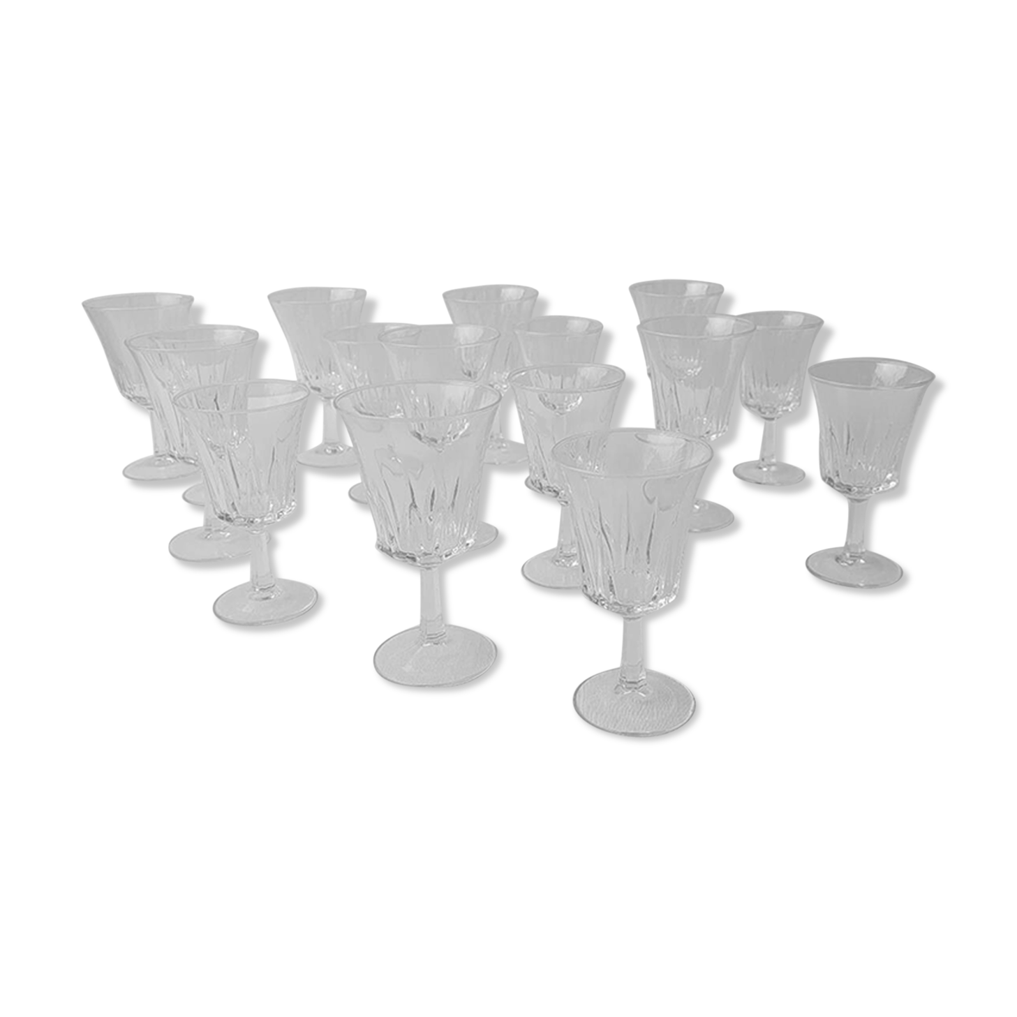 16 verres à pied 70's