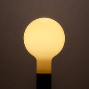 Space age floor lamp in glass & metal by Temde Leuchten