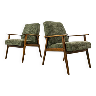 Pair of vintage armchairs Type 300-201, BFM, Poland, 1970