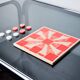 Tic-tac-toe game, enameled ceramic, Italy, 1980