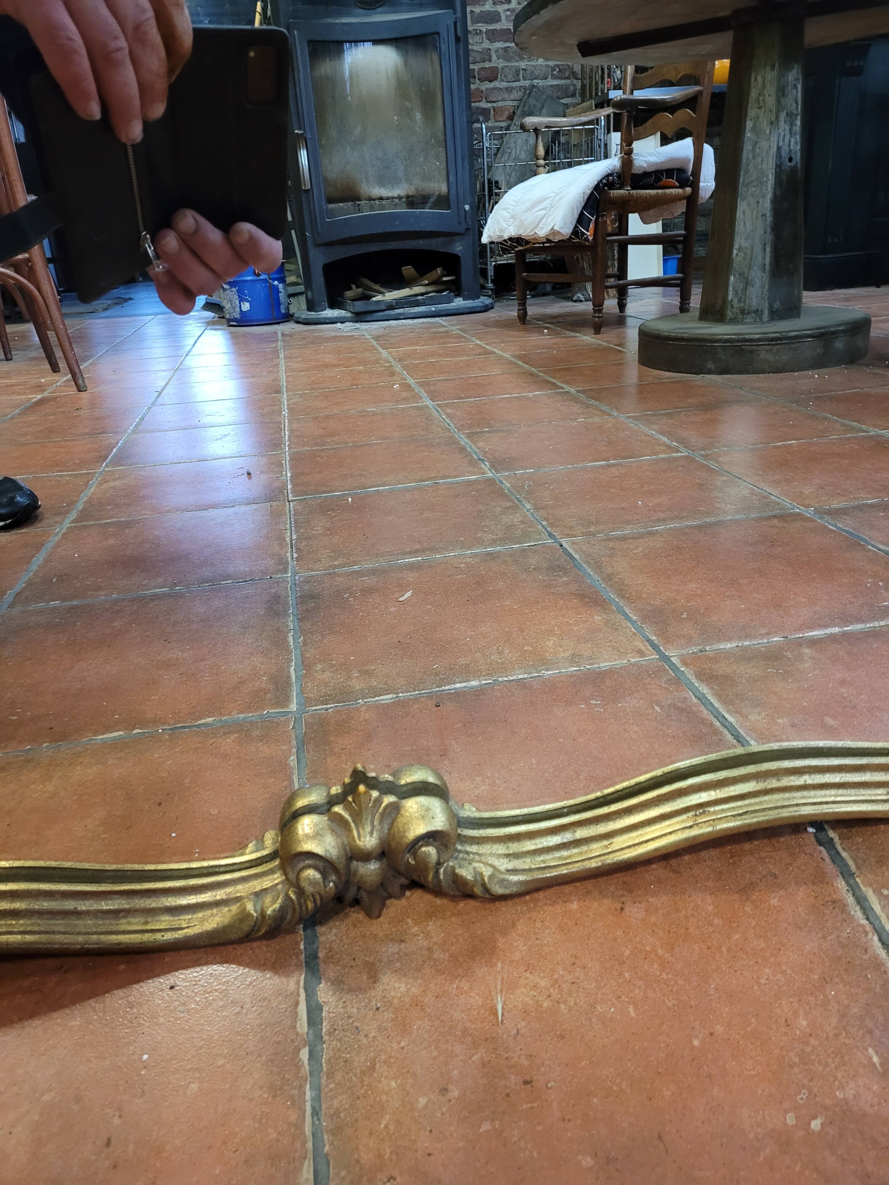 Gilded wooden mirror Louis xv style 102x67cm