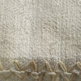 Kilim style cushion with hand embroidery