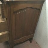 Three walnut drawers chest