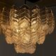Lustre "Leaves" by Mazzega glass from Murano, Italy, 1970