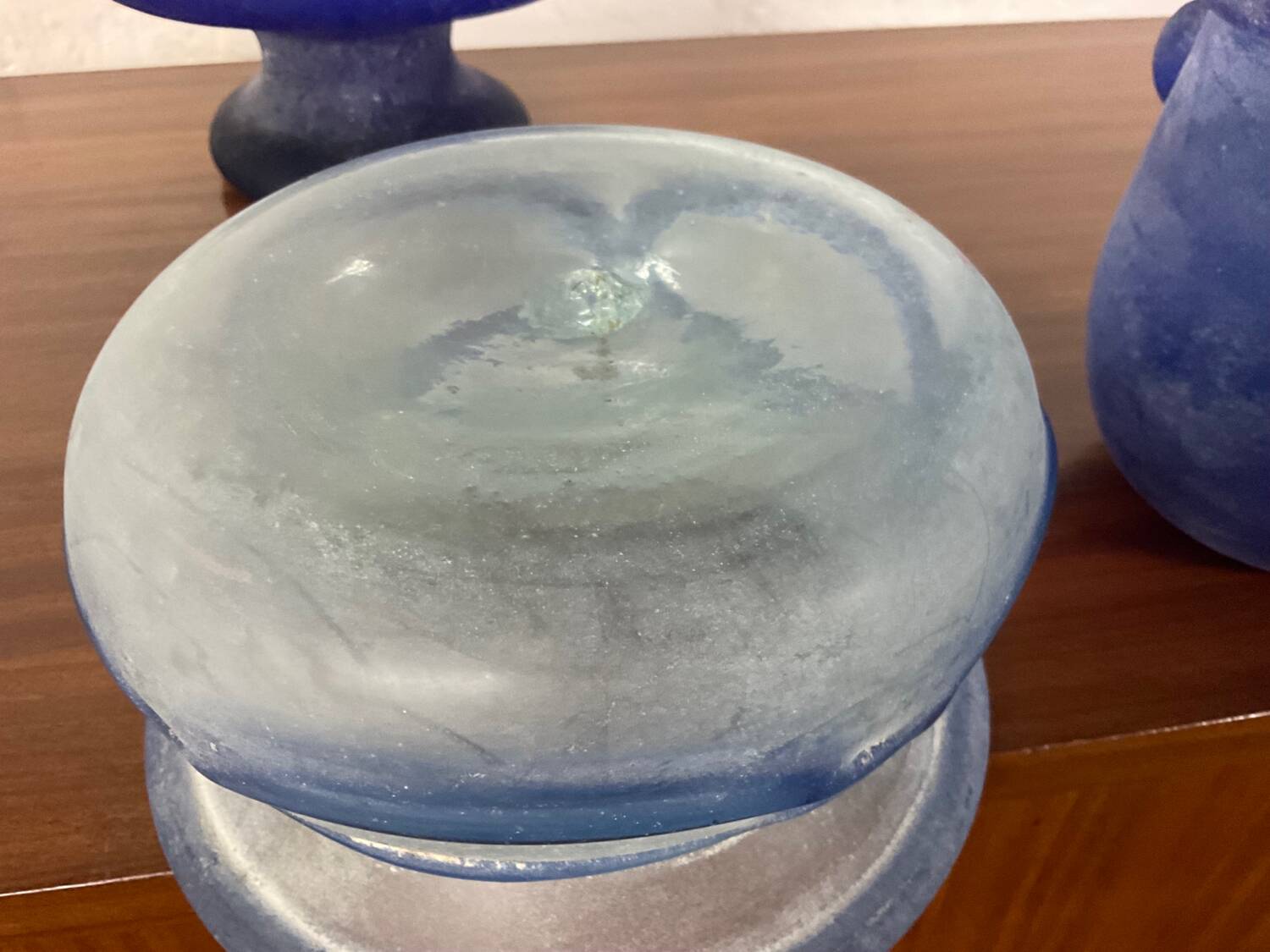 Trio of Murano “Scavo” plant pots from the 60s and 70s