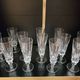 12 Saint-Louis Guernesey model champagne flutes in cut crystal