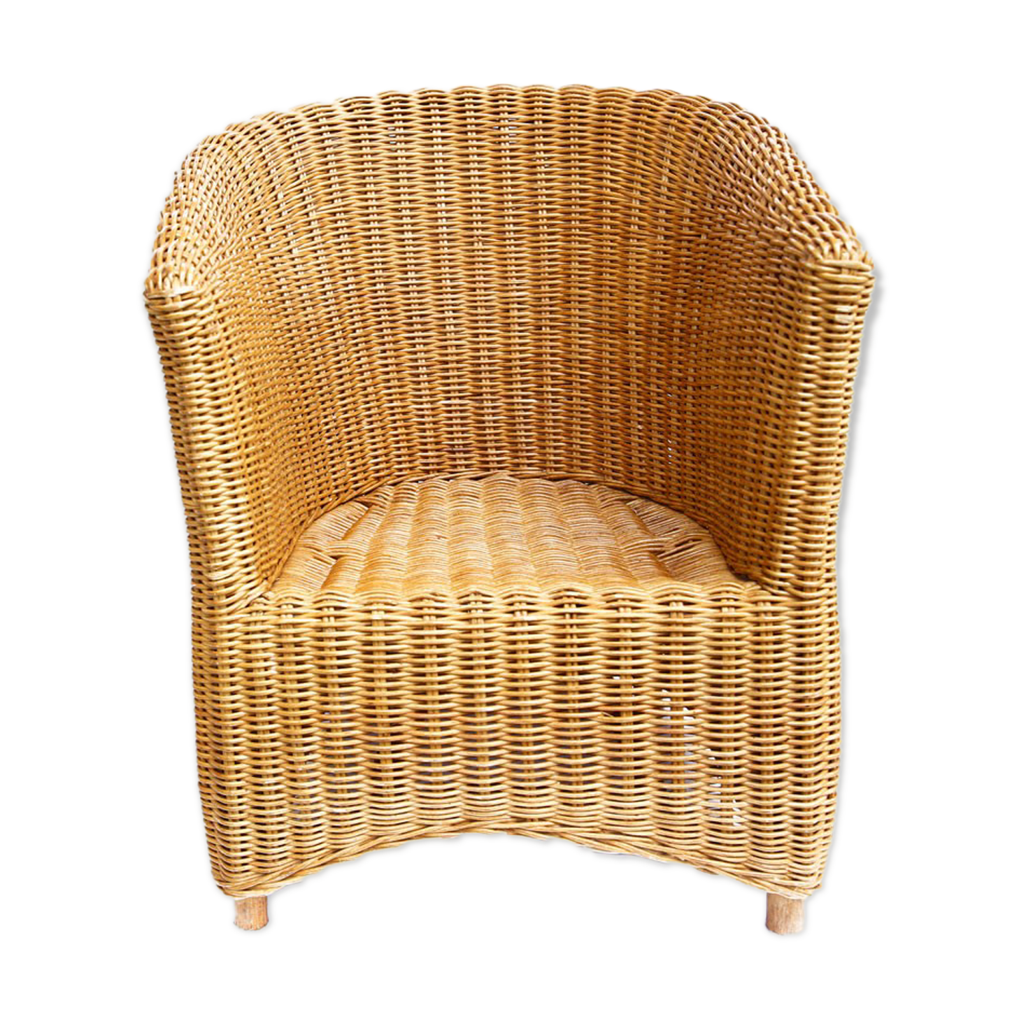 Fauteuil en osier pour enfant