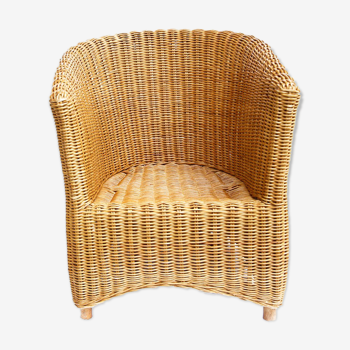 Wicker armchair for children