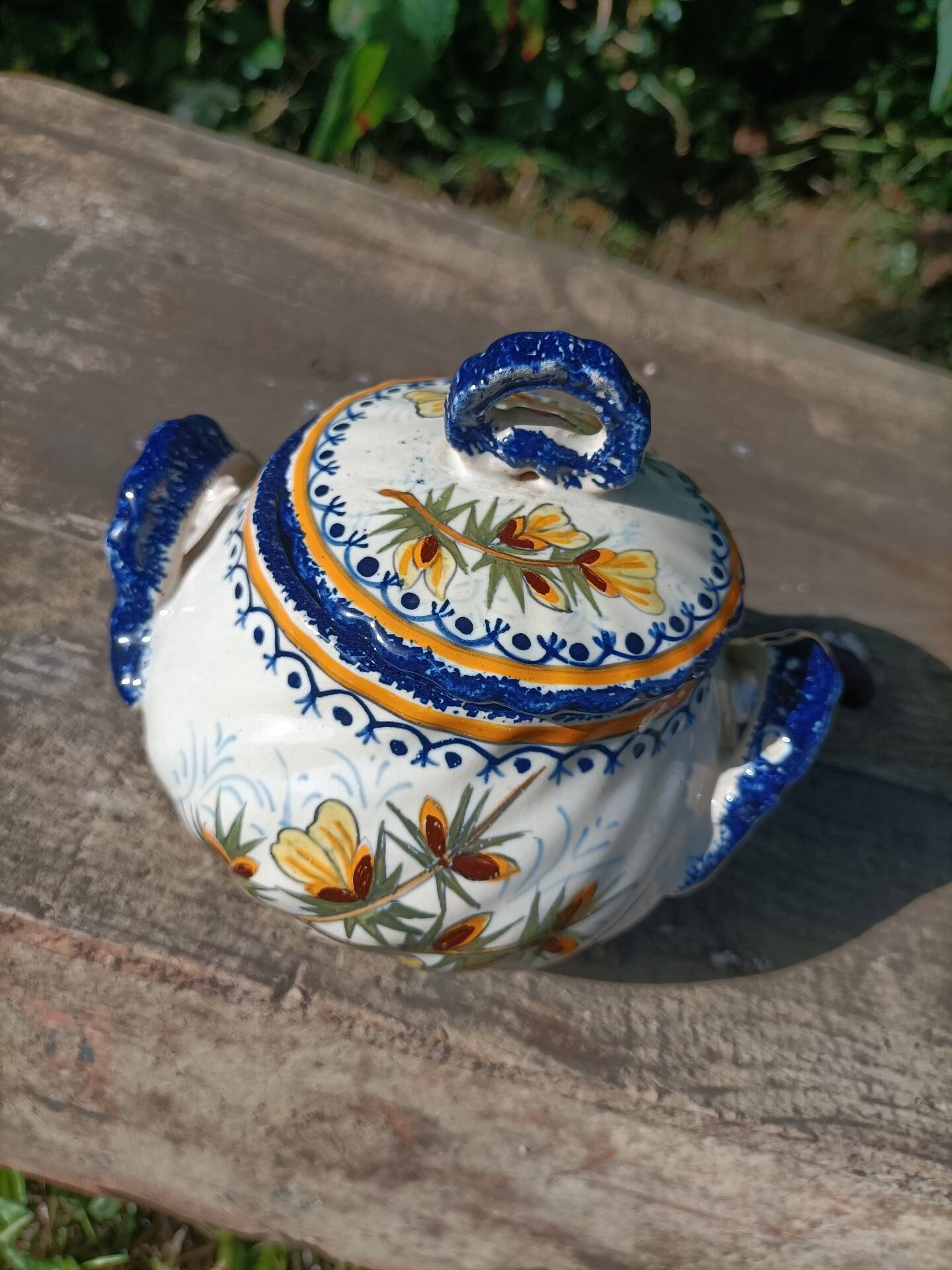 Henriot Quimper Teapot Sugar Bowl