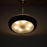 Art Deco UFO chandelier by Josef Hůrka for Napako, 1930s