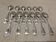12 silver-plated metal soup spoons by Ravinet & Cie, Empire 81.