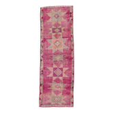 Tapis de couloir turc rose orange 100x302 cm