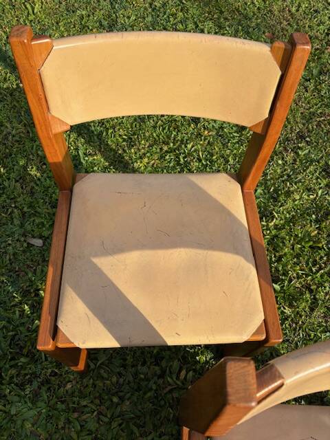 set of 4 vintage Maison Regain chairs from 1970