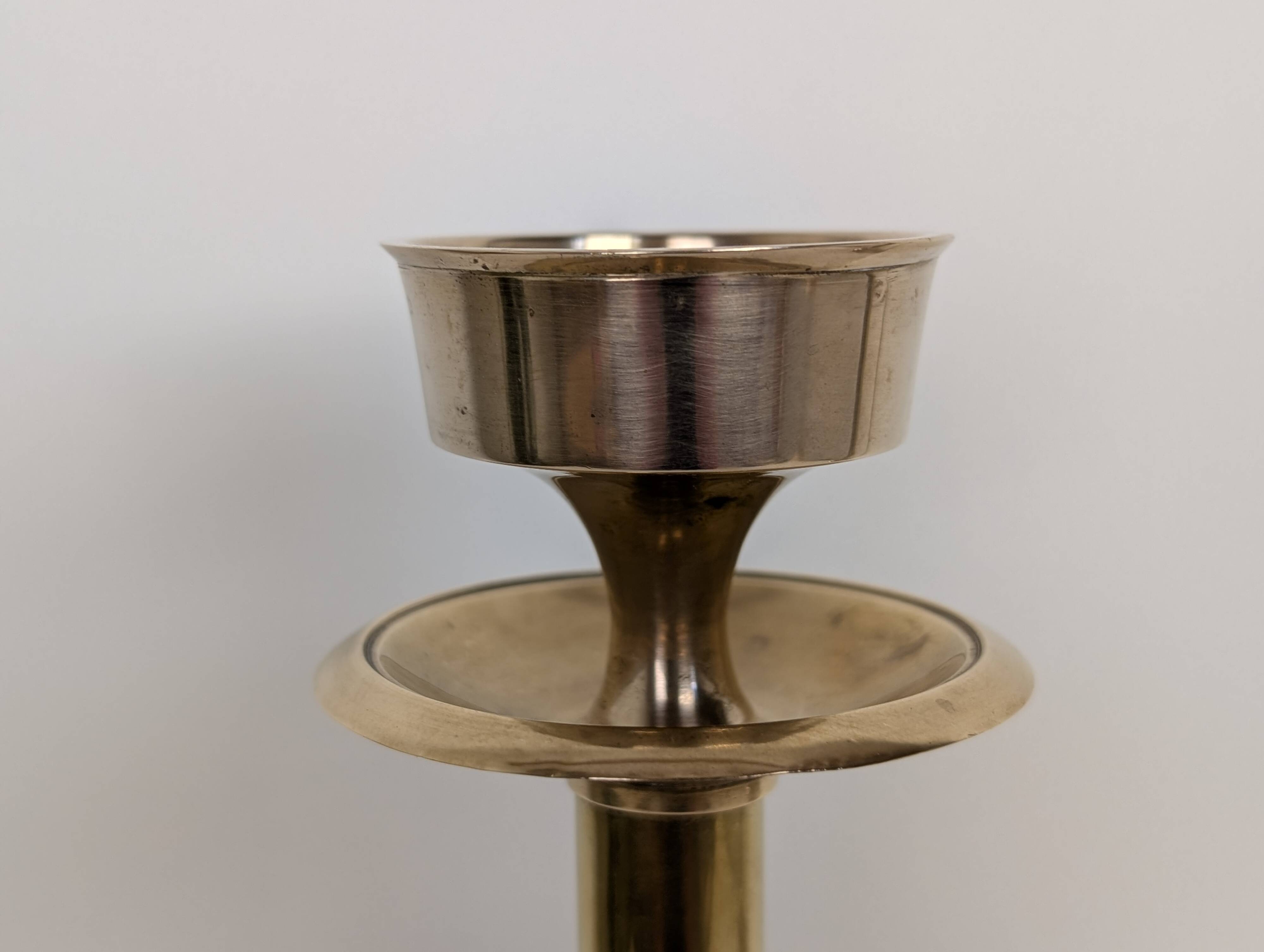 Pair of brass candlesticks