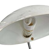 White table lamp / vintage space age desk lamp